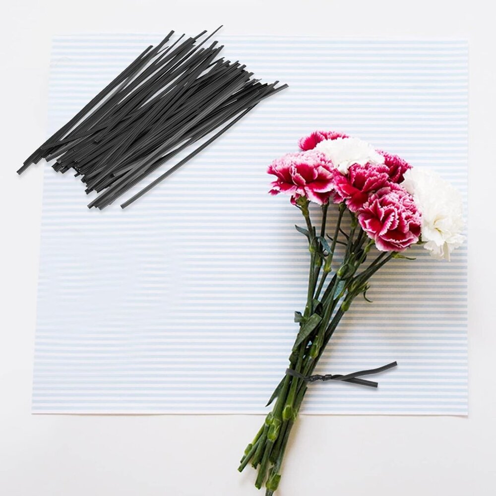 300 Pcs Plastic 5" Twist Ties for Bags, Wire Ties Reusable Twist Bread Ties for - Picture 7 of 7